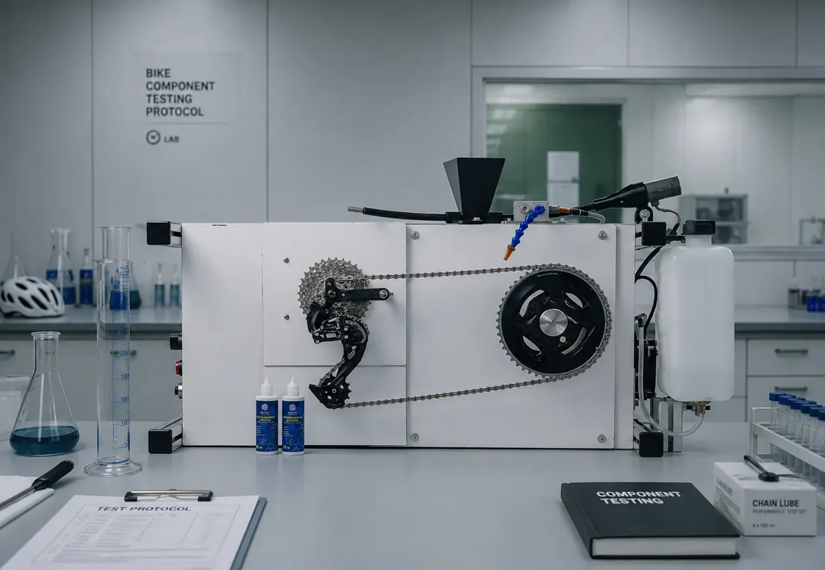 Испытательный стенд велоцепи в лаборатории Gelta Sport Lab